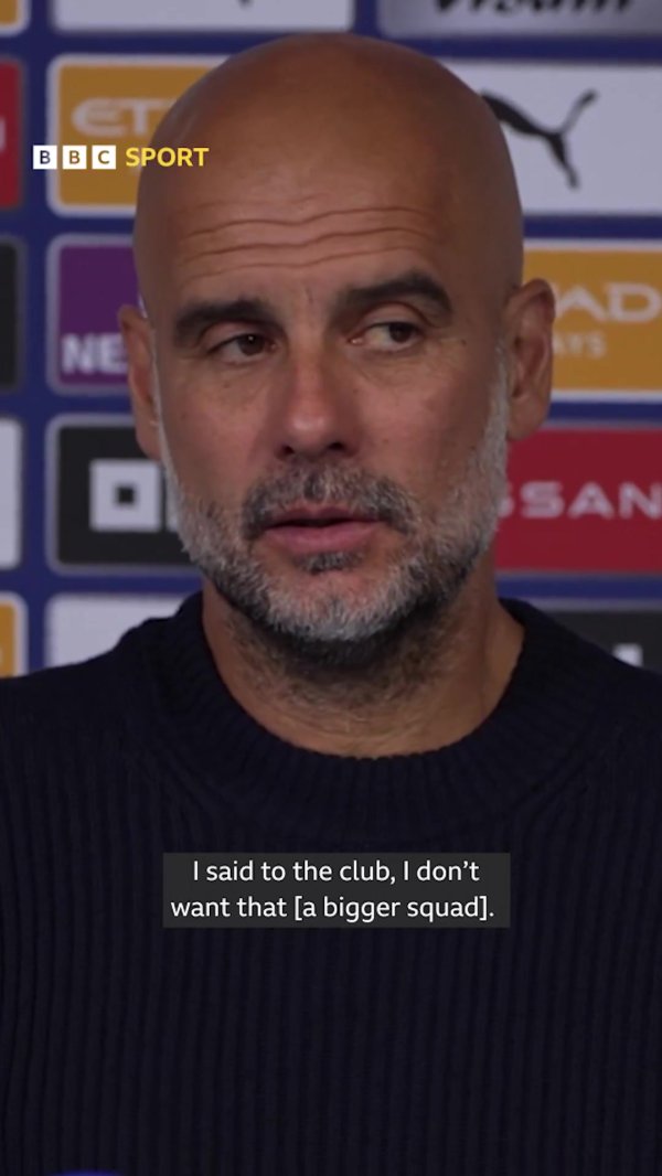 Joke or serious? Guardiola resigned without shrinking the lineup, a smile appeared on his face