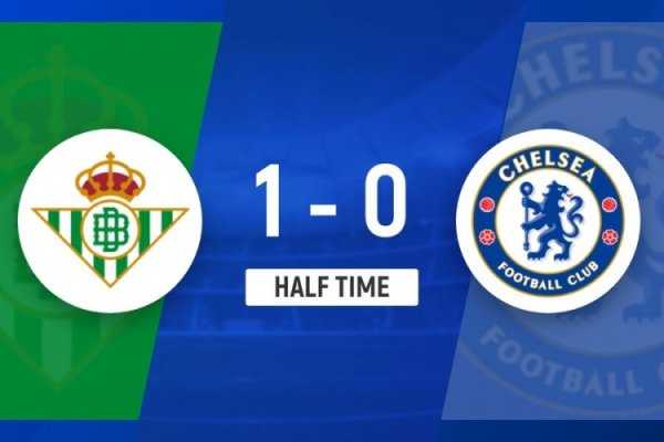 Halftime - Betis 1-0 Chelsea Gusto gives gifts Isco assists Abd to take the lead