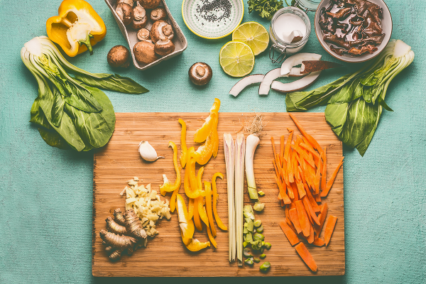From the data, who is healthier to those who are vegetarian and vegetarian? Diet precautions once